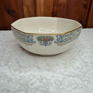 Lenox Autumn Vintage '85 24KT Gold Trim Octagonal Bowl Old Money Holidaycore